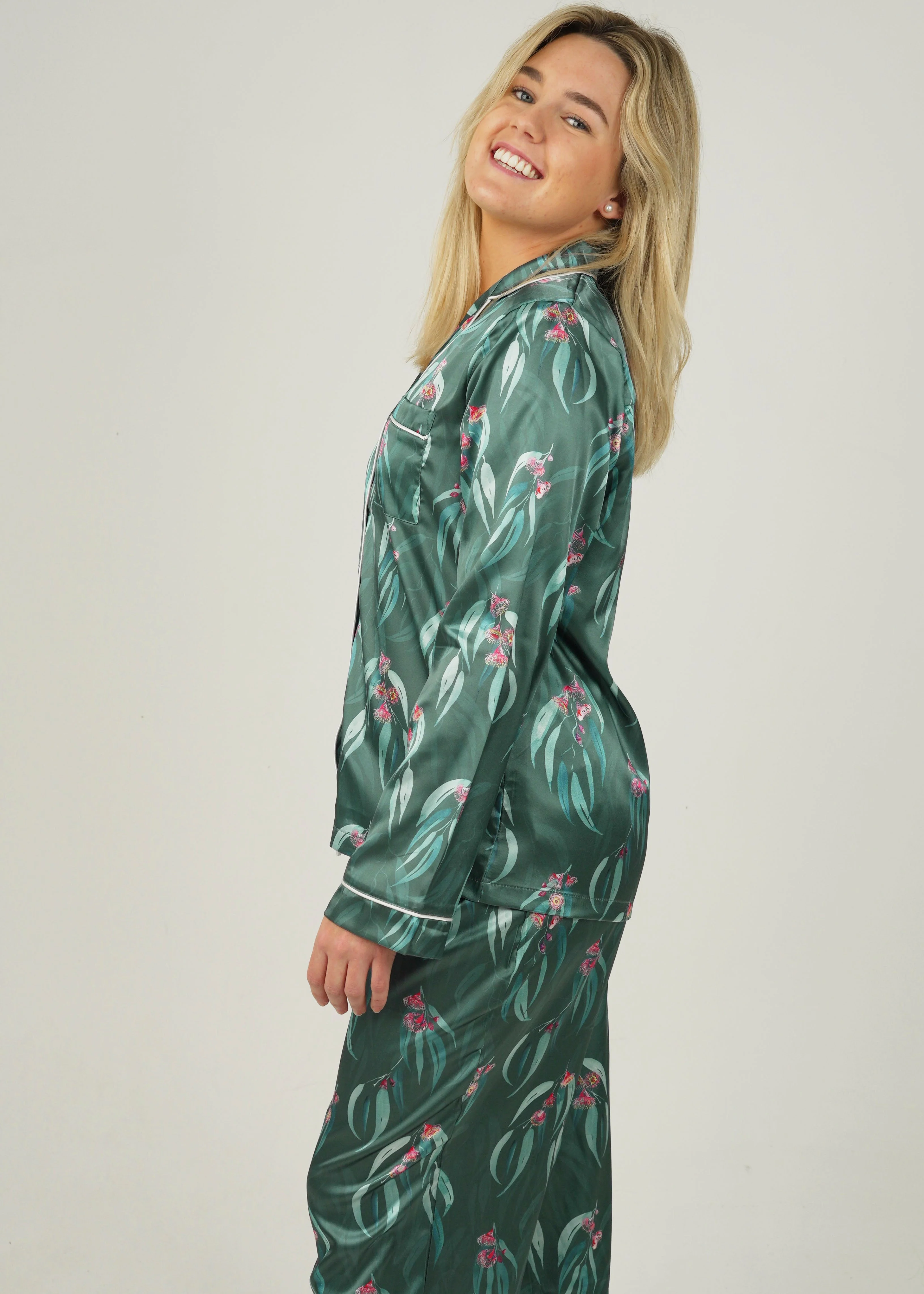 Australian Native Satin Long Pajama Set - Image 5