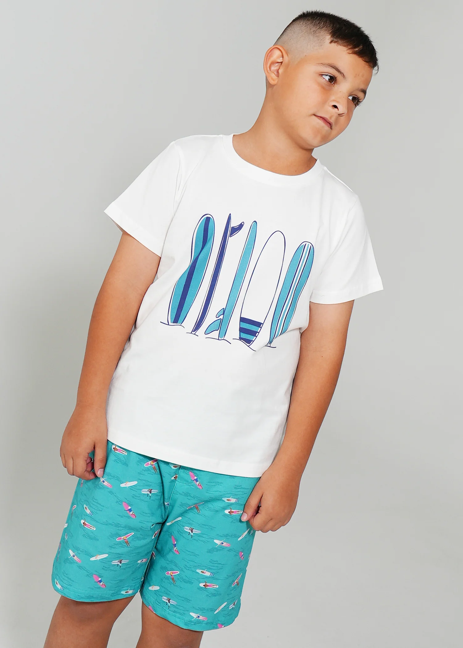 Boys - Ocean Drift T-Shirt & Short Pants PJ Set - Image 5