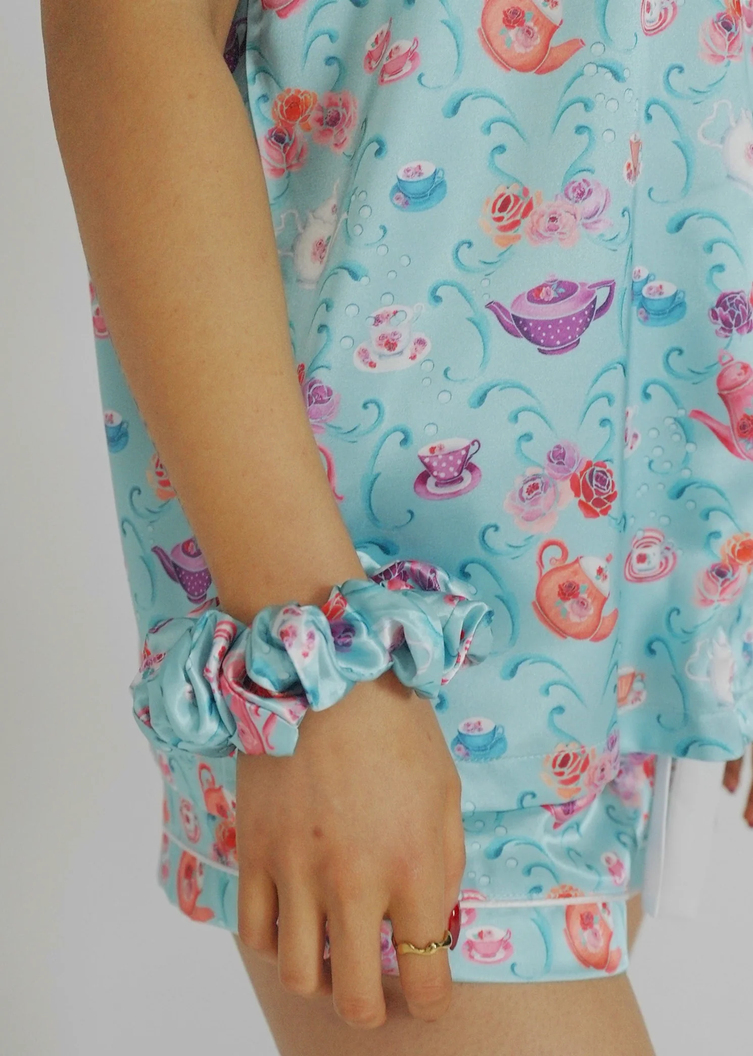 Bubble Tea Satin Scrunchie