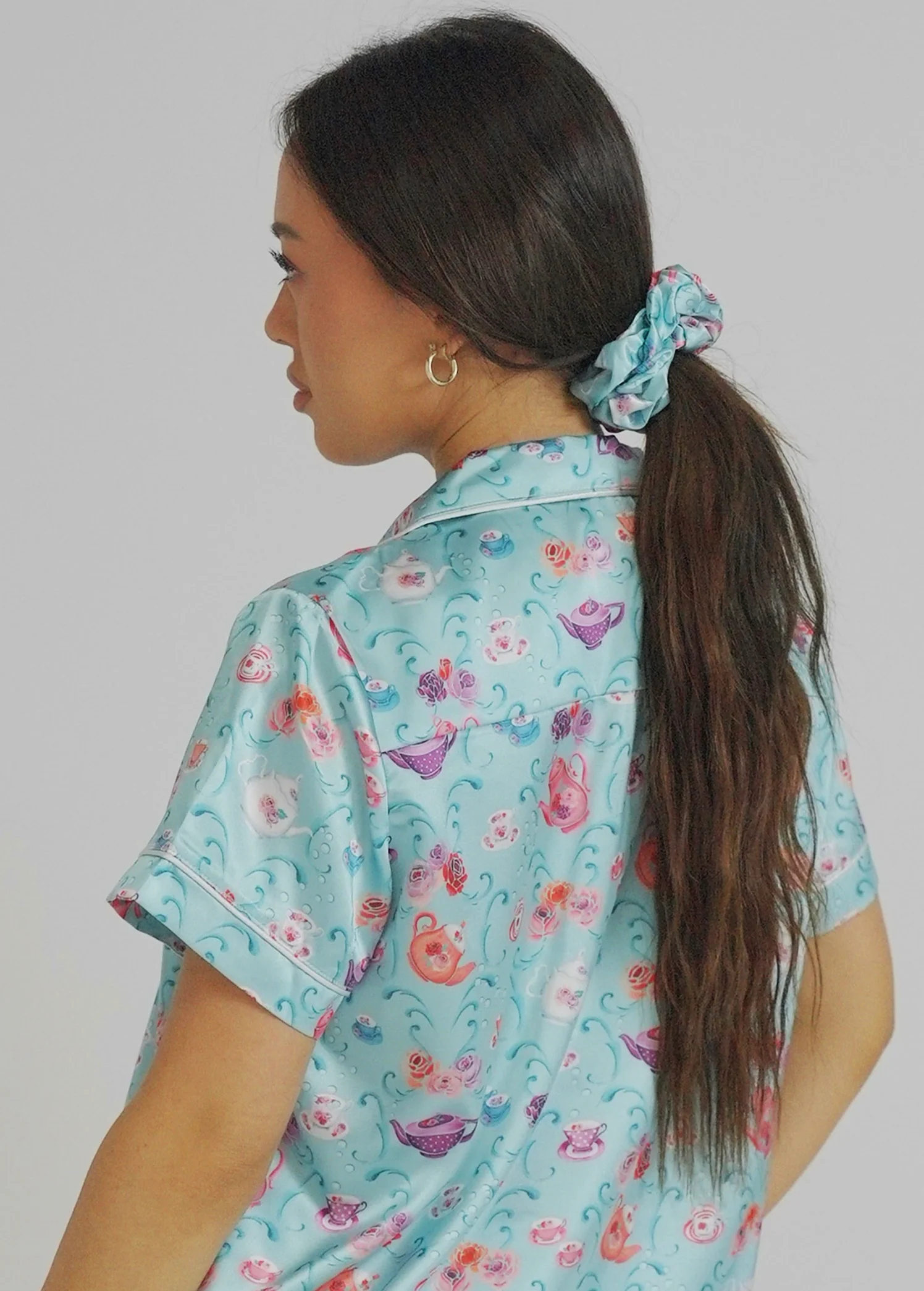 Bubble Tea Satin Scrunchie - Image 2