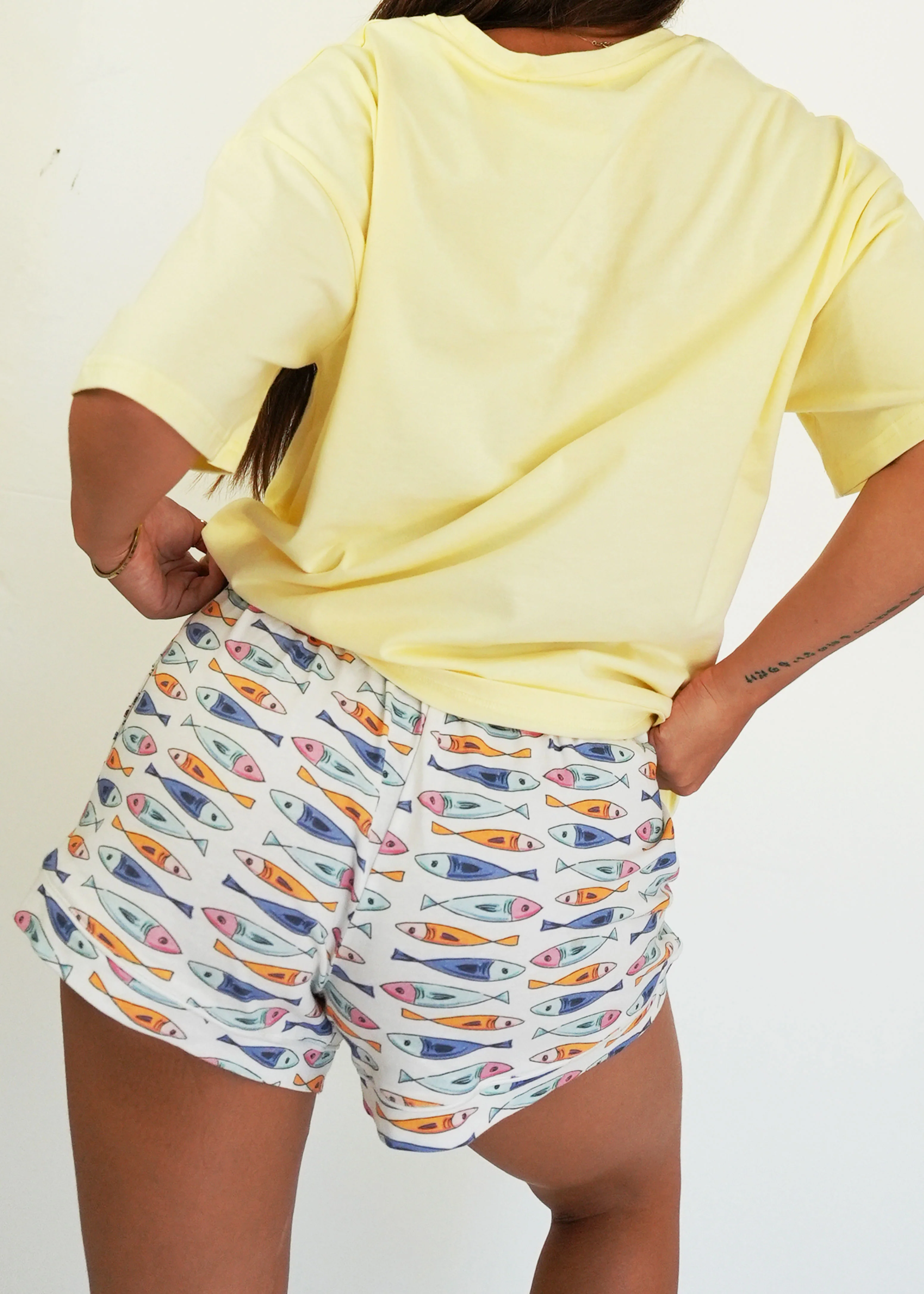 Catch Me By The Sea T-Shirt & Shorts PJ Set - Image 4