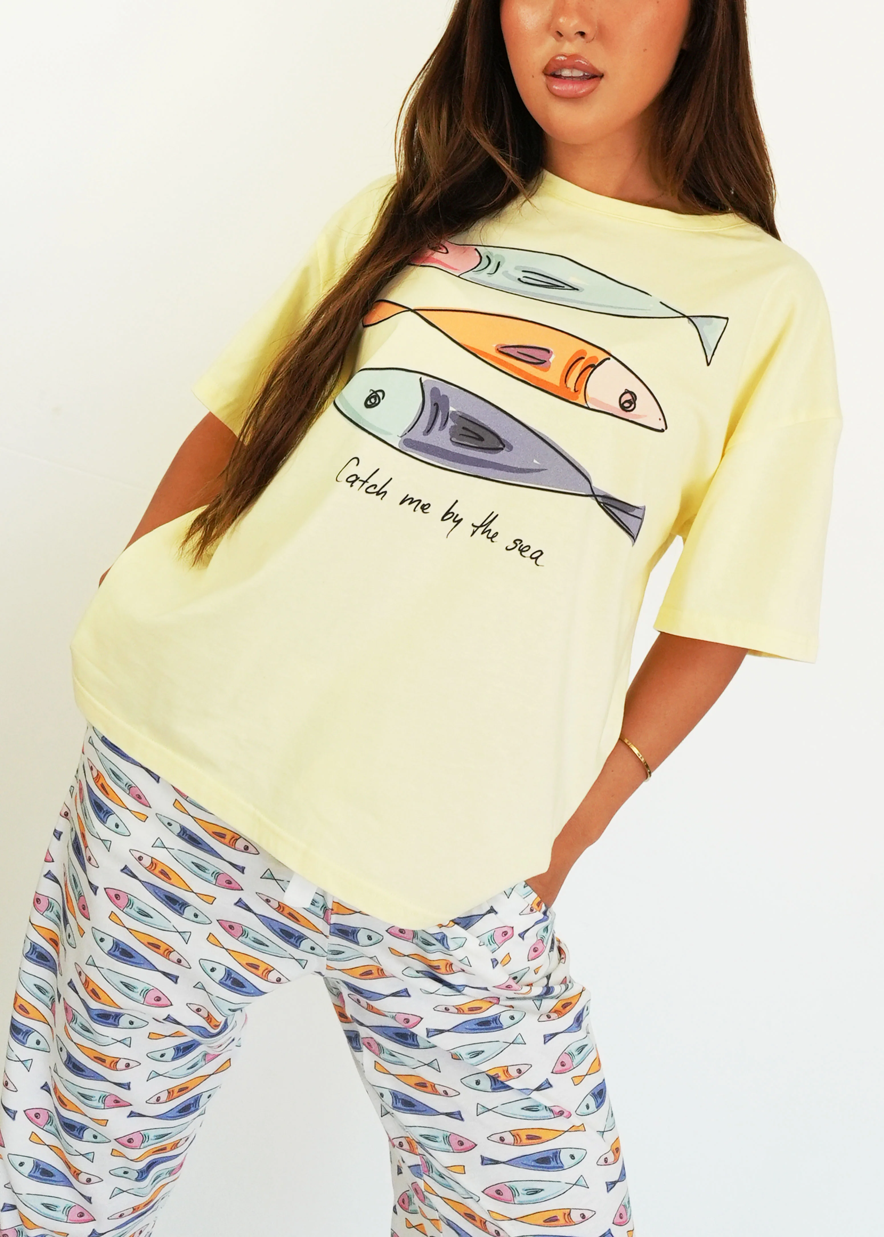 Catch Me By The Sea T-Shirt & Long Pants PJ Set - Image 5