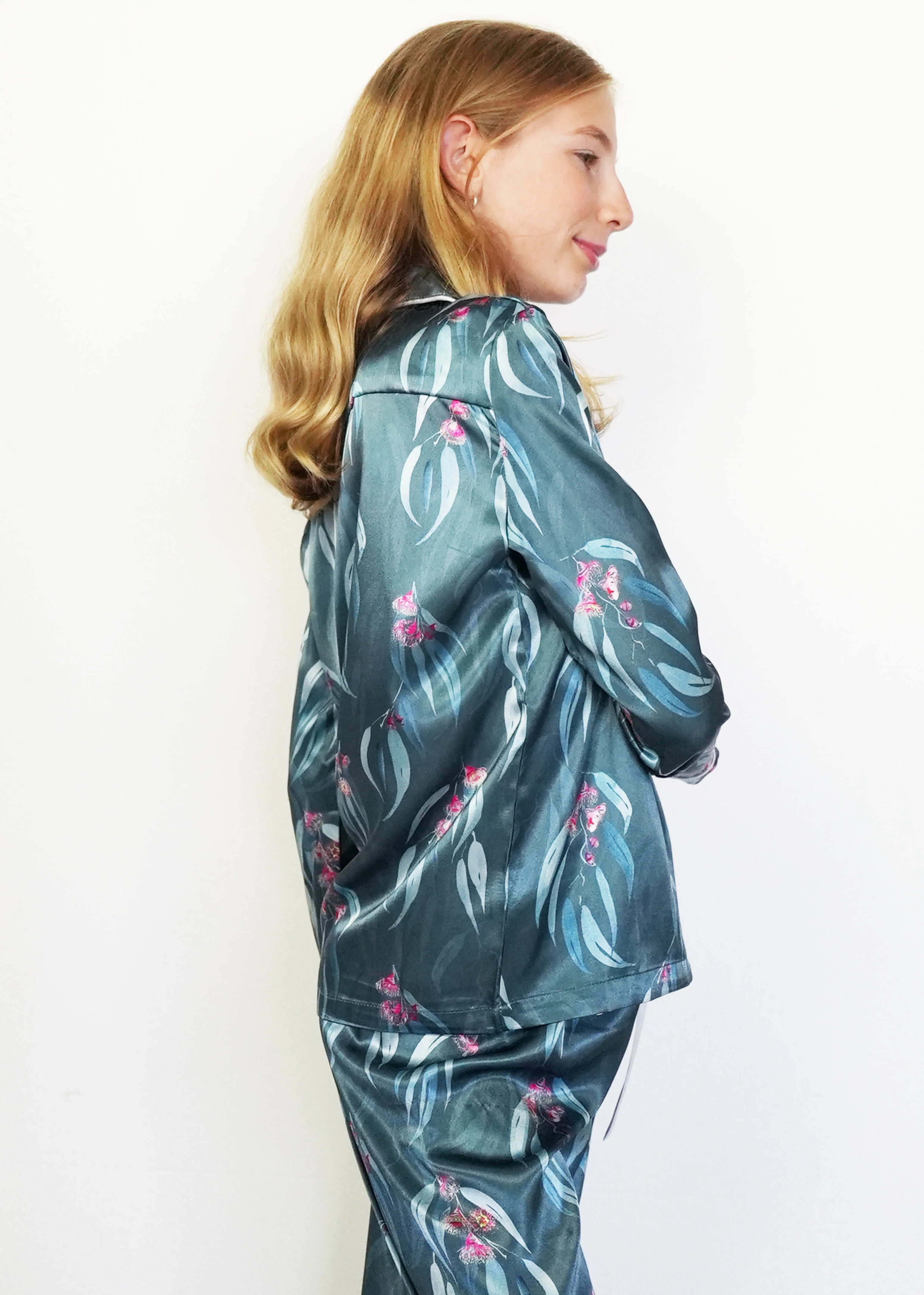 Girls - Australian Natives Satin Long Sleeve/Long Pants Pajama Set - Image 3