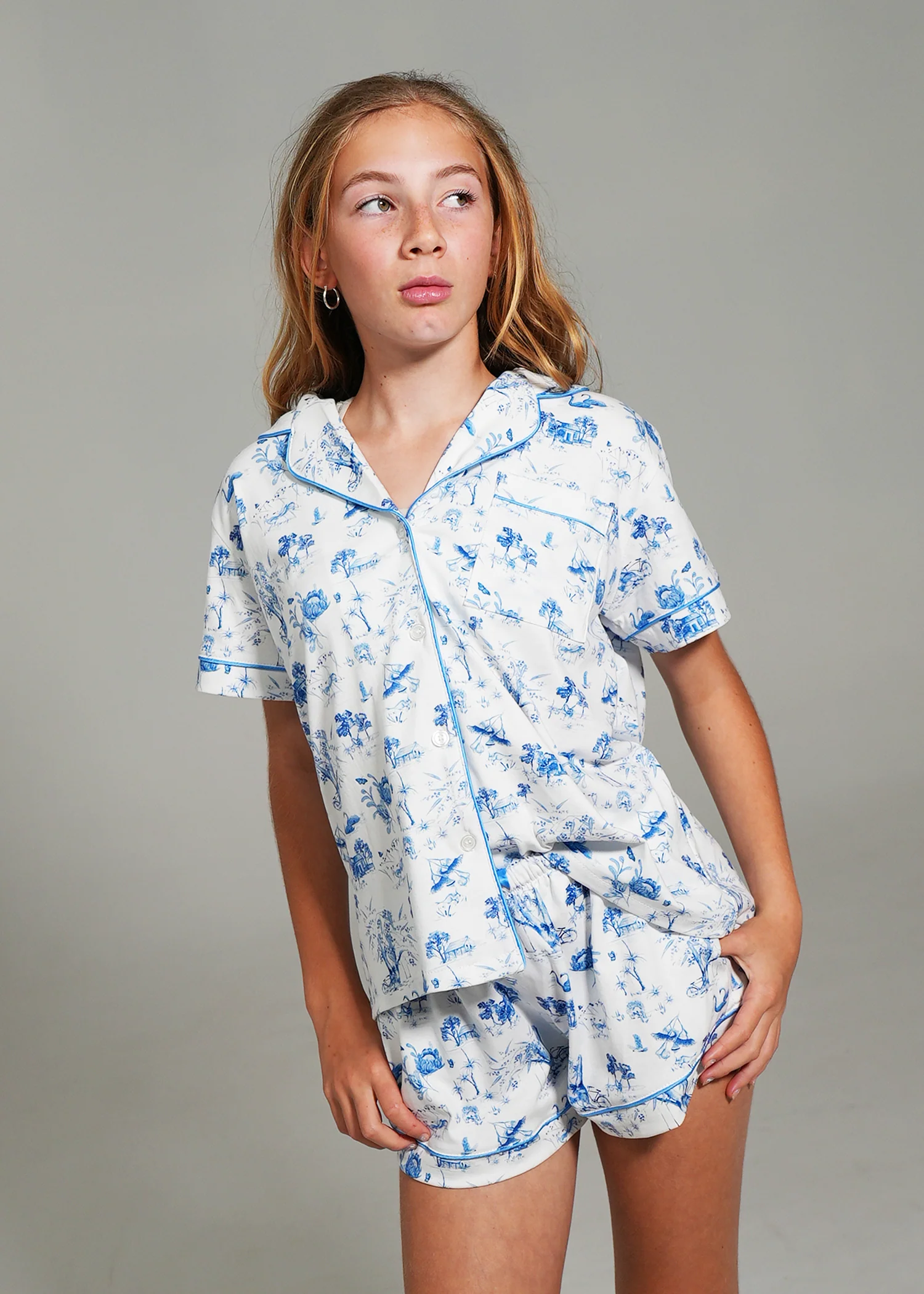 Girls - Coming Home Jersey Knit Cotton Short PJ Set - Image 3