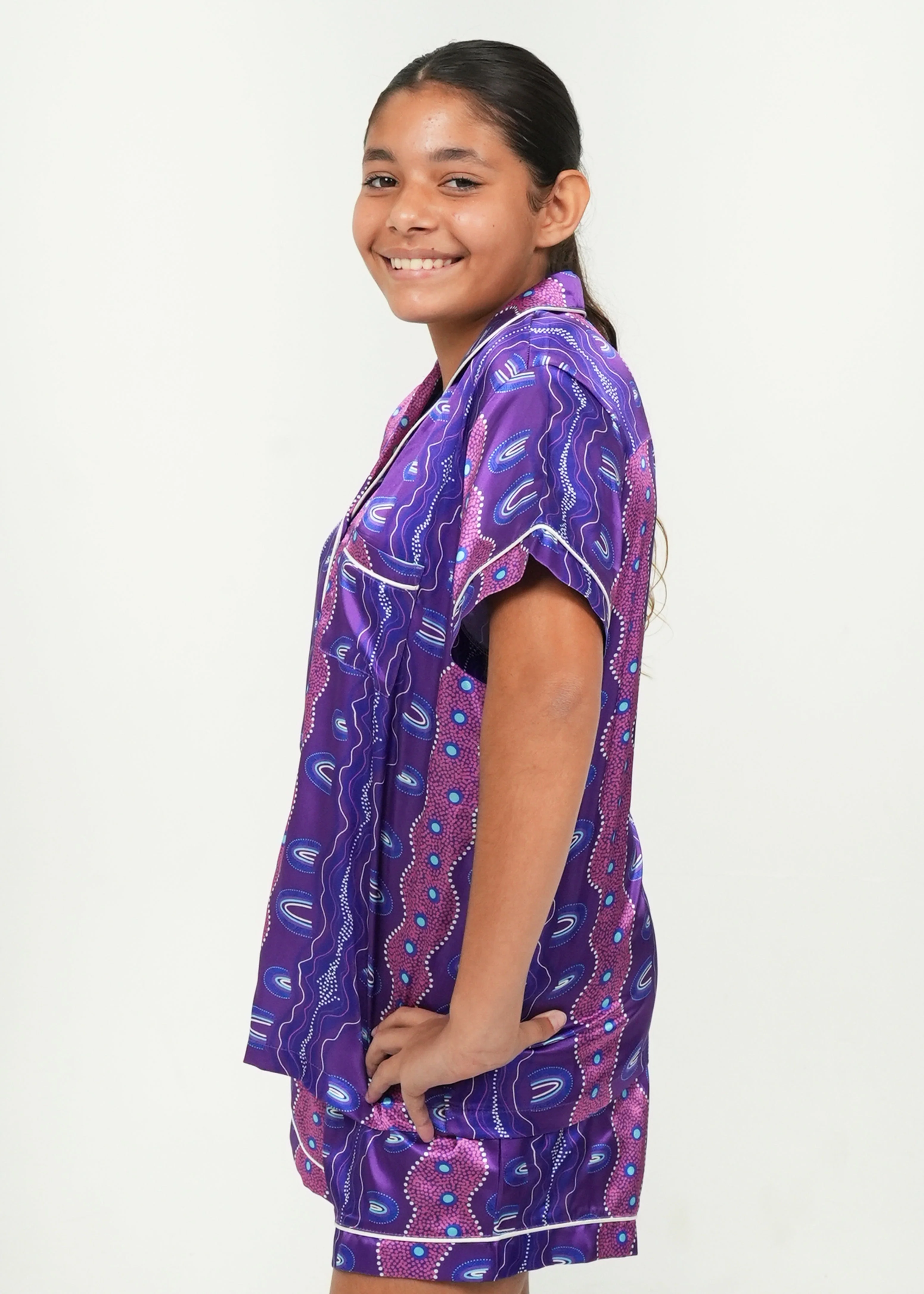 Girls - Grandmothers Wisdom Satin PJ Set - Image 2