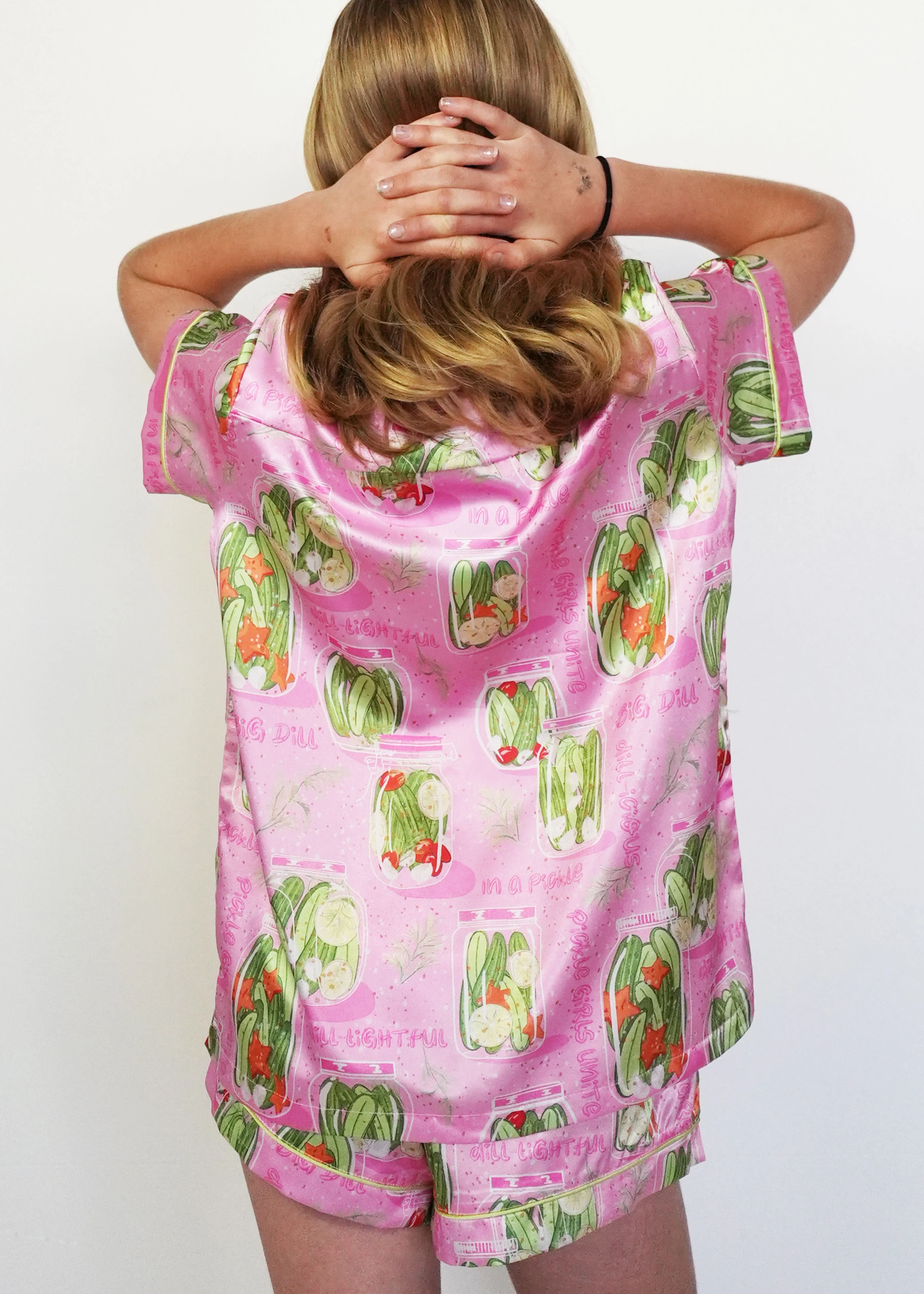 Girls - Pickles Short Satin PJ Set - Image 3