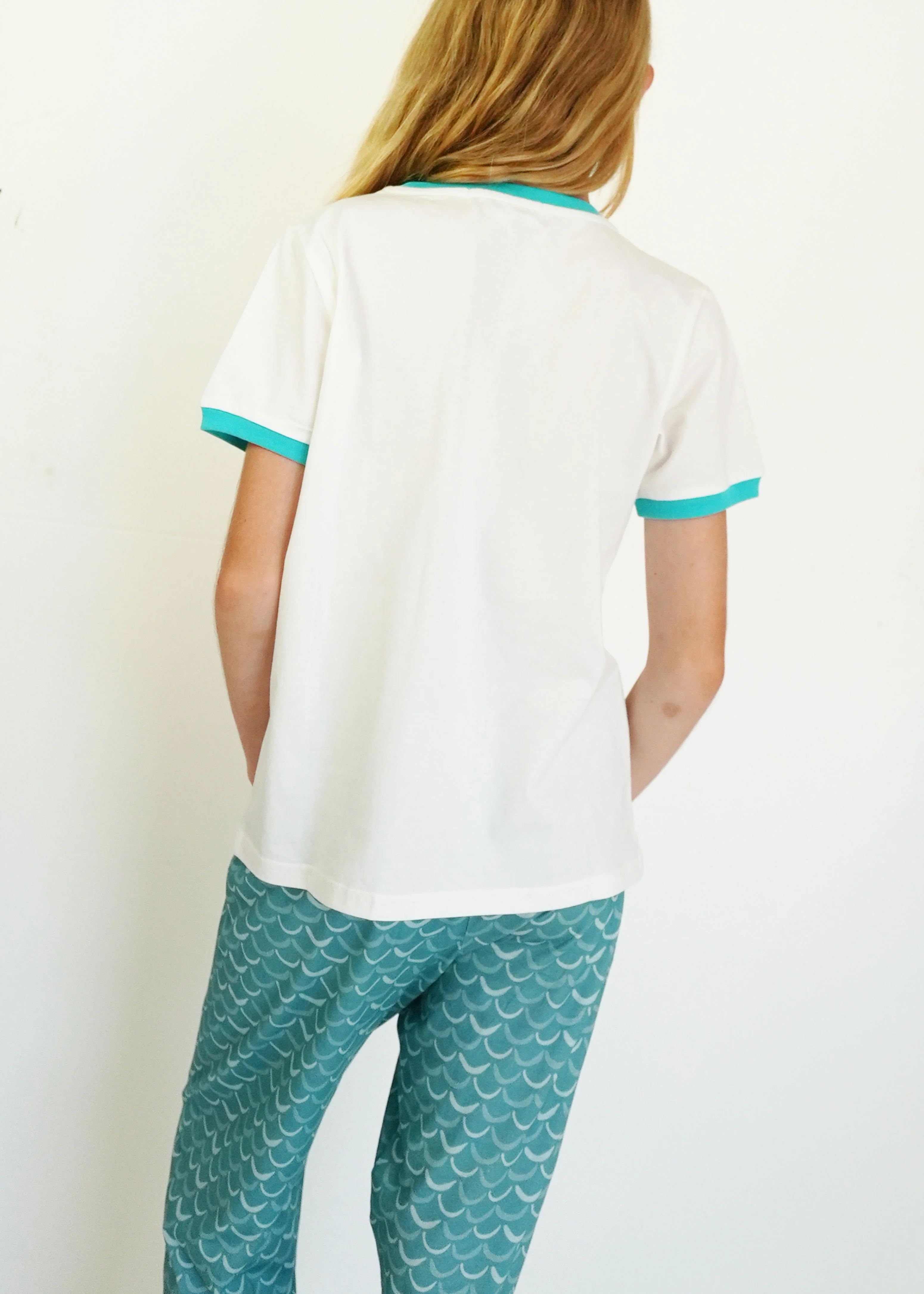 Girls - See You In The Sea T-Shirt & Long Pants PJ Set - Image 3