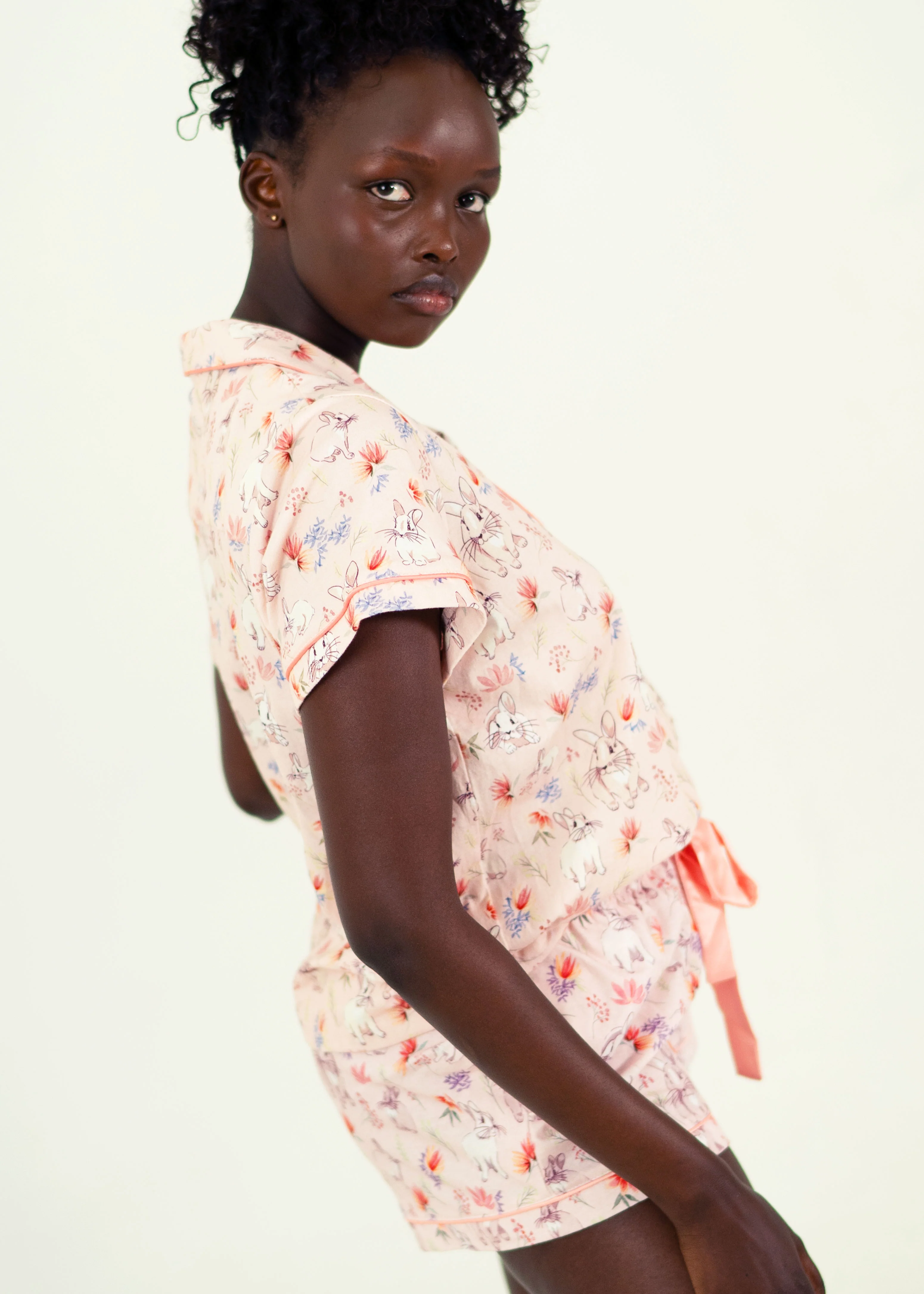 Hop To Bed Jersey Knit Cotton Short PJ Set - Image 2
