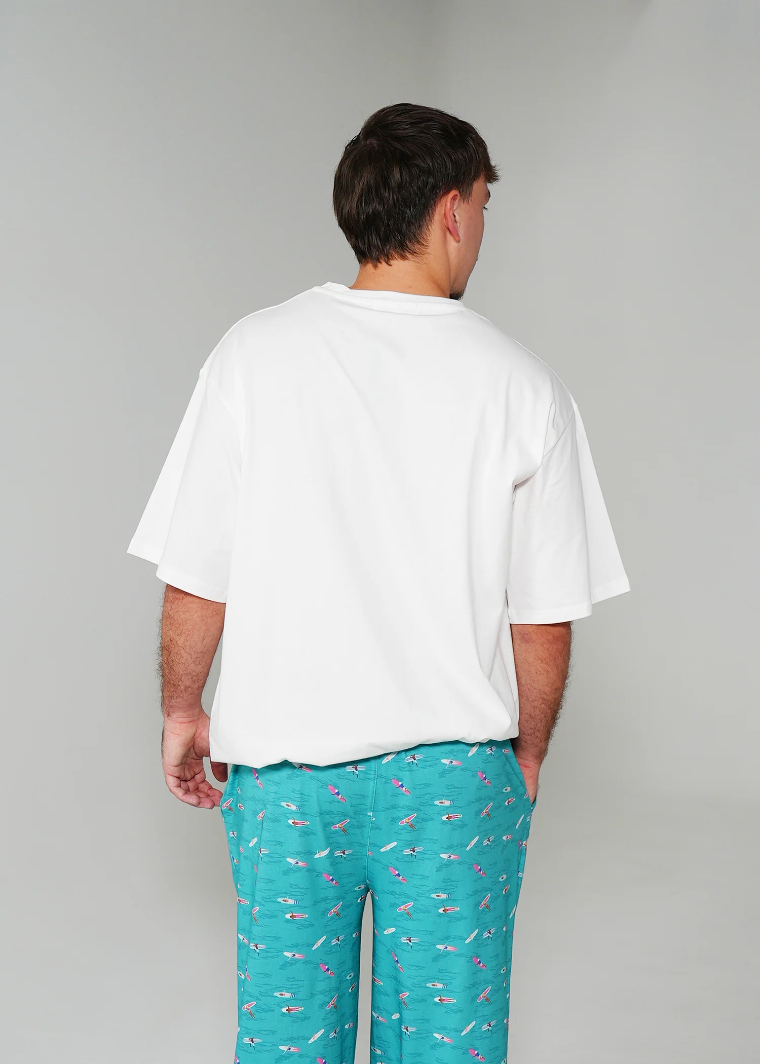 Mens Ocean Drift T-Shirt & Long Pants PJ Set - Image 4