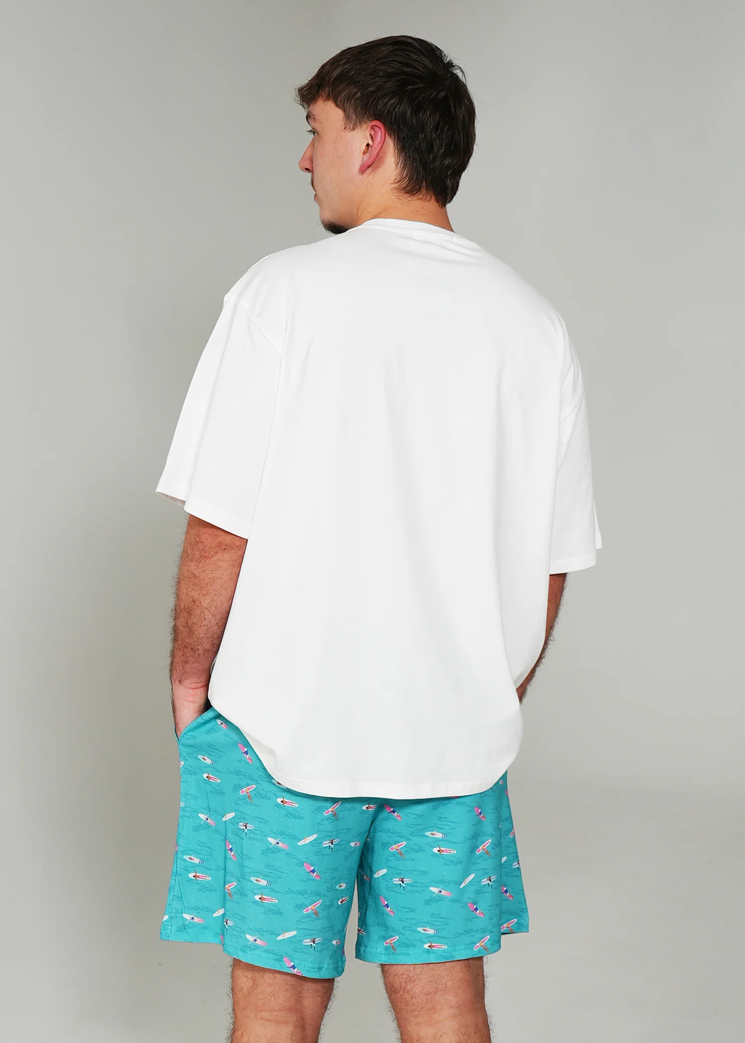 Mens Ocean Drift T-Shirt & Short Pants PJ Set - Image 5