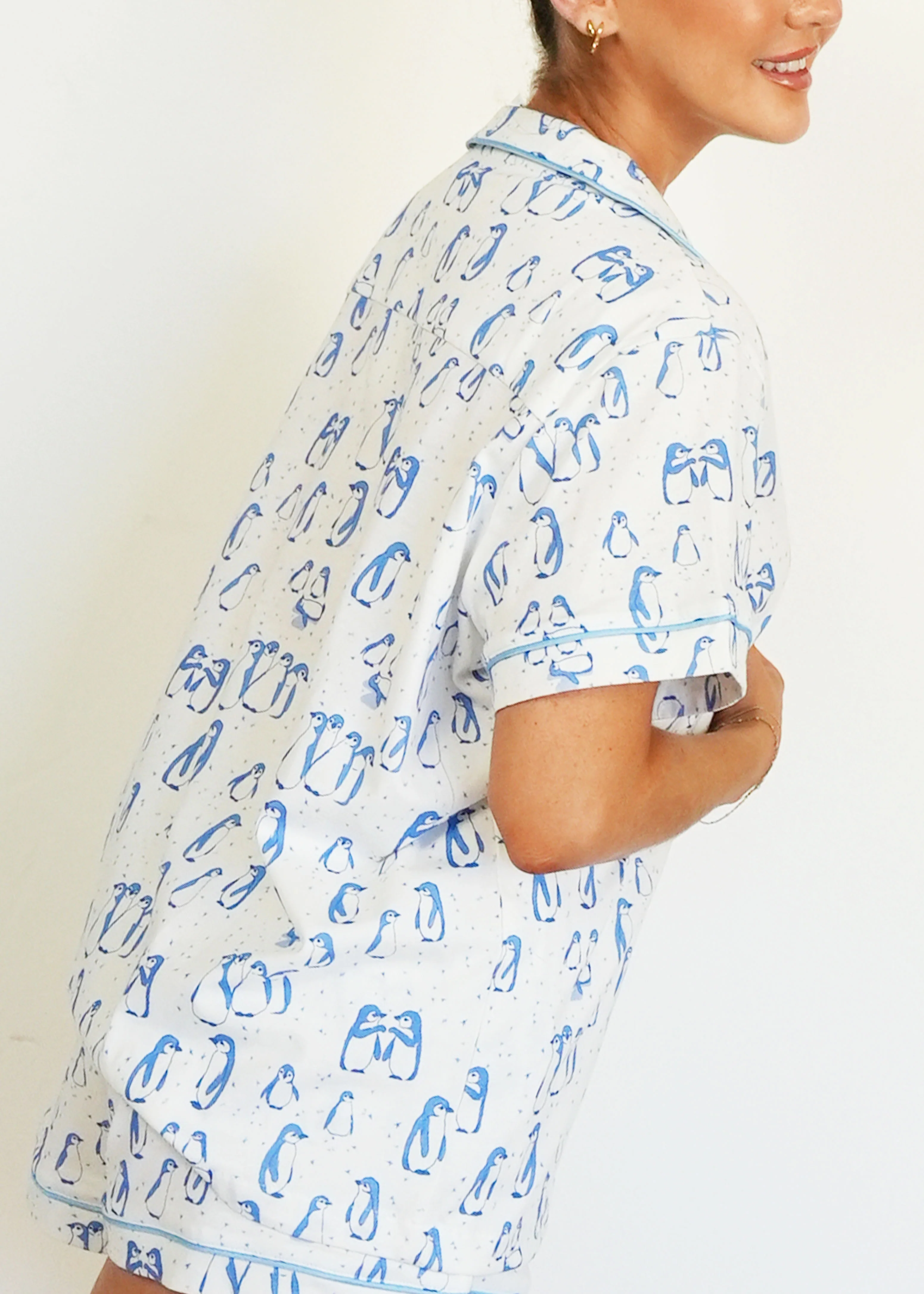 Penguin Pals Jersey Knit Cotton Short PJ Set - Image 3