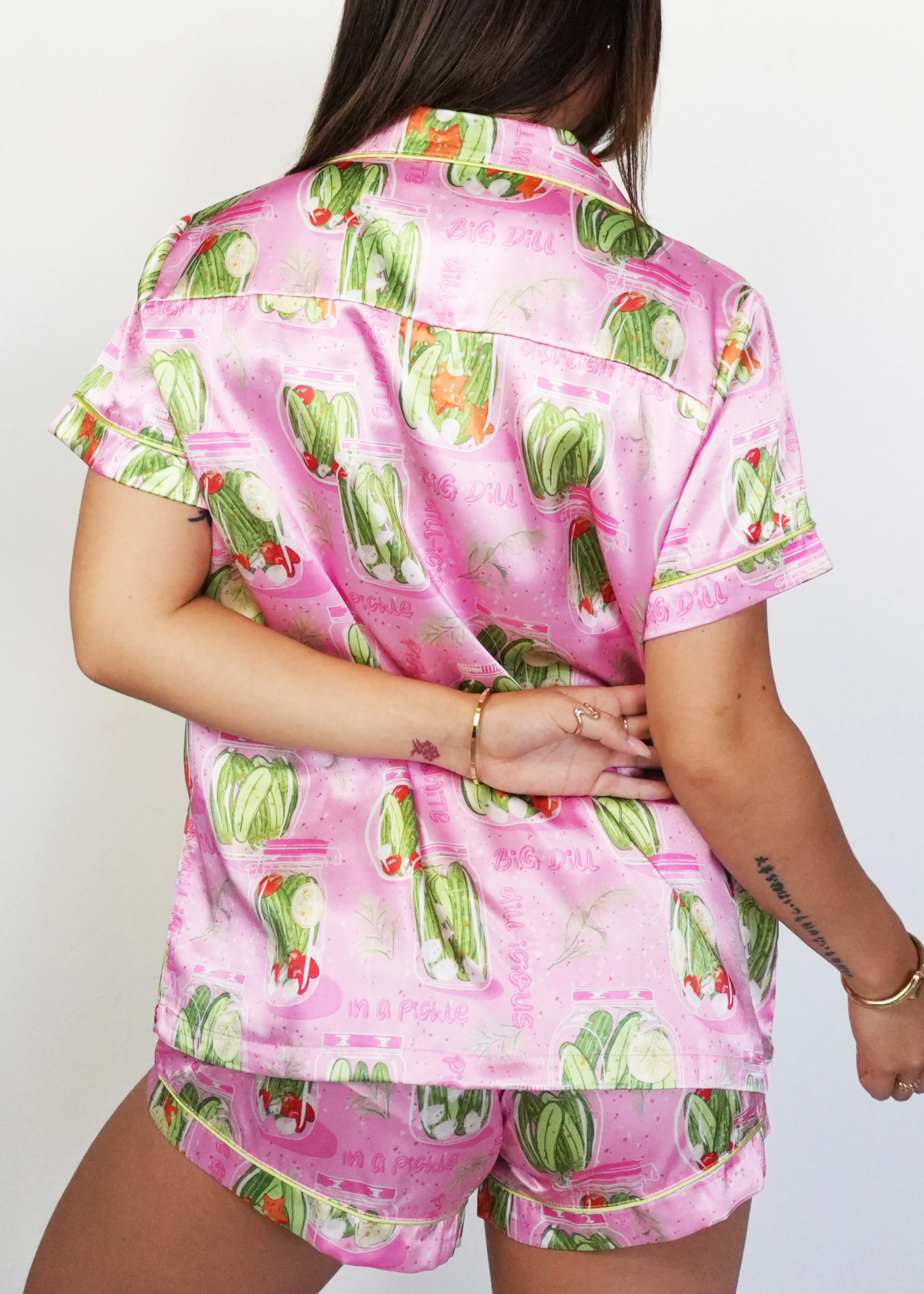 Pickles Satin Short Pajama Set - Image 5