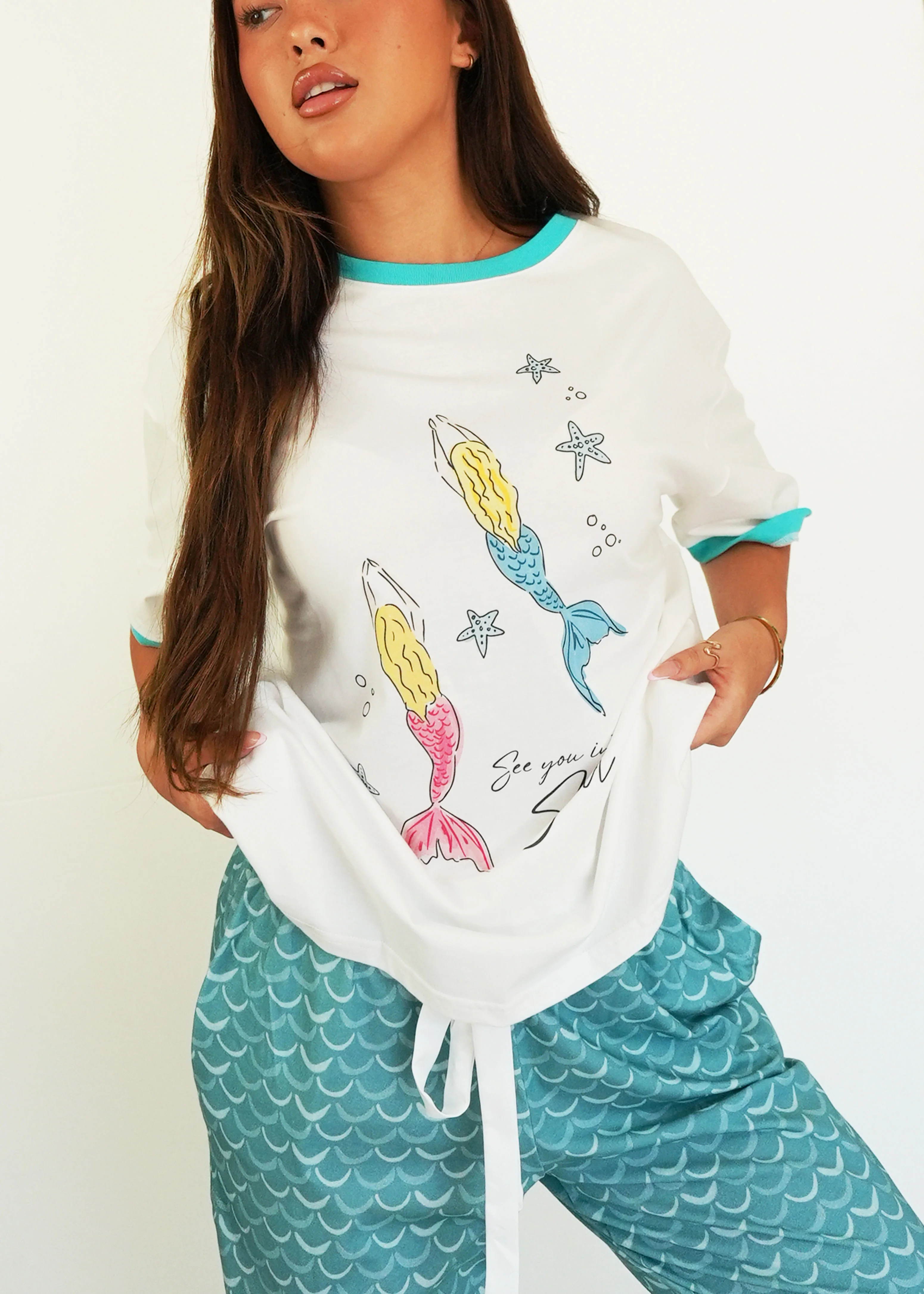 See You In The Sea T-Shirt & Long Pants PJ Set - Image 3