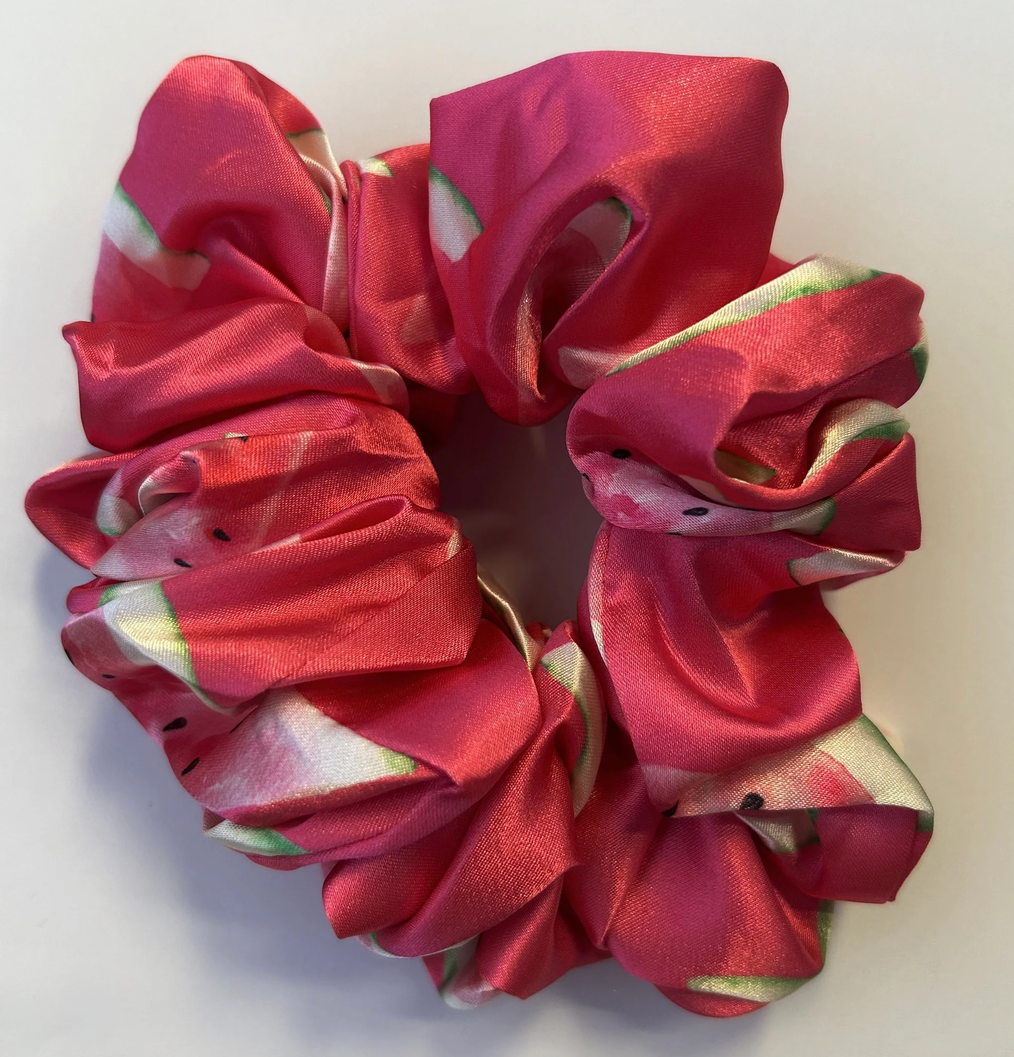 Watermelon Fruit Satin Scrunchie - Image 2
