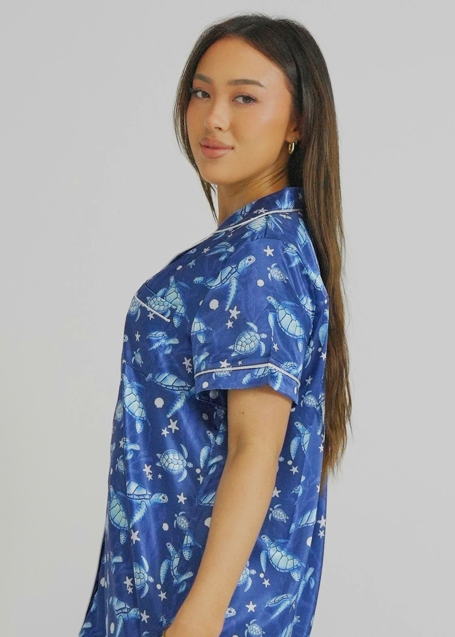 Womens Find The Current Navy Night Shirt - Image 2